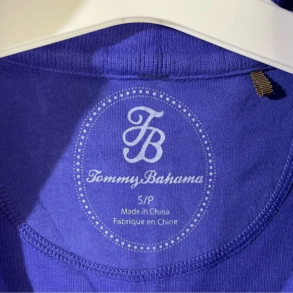 TOMMY BAHAMA 🌴 Women’s Aruba Half-Zip Pullover Royal Blue/Purple - Picture 5 of 7